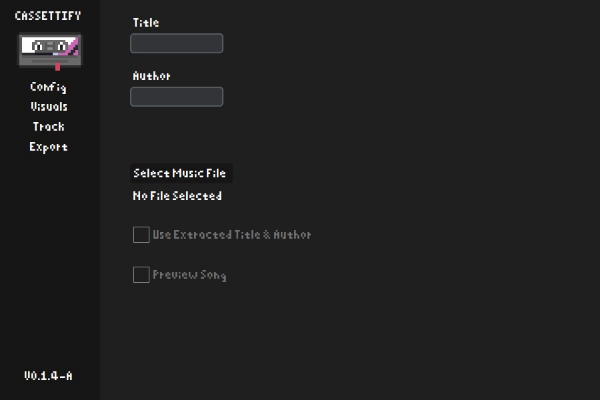 Cassettify Config Page