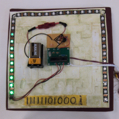 Animated GIF of the cap's lights.
